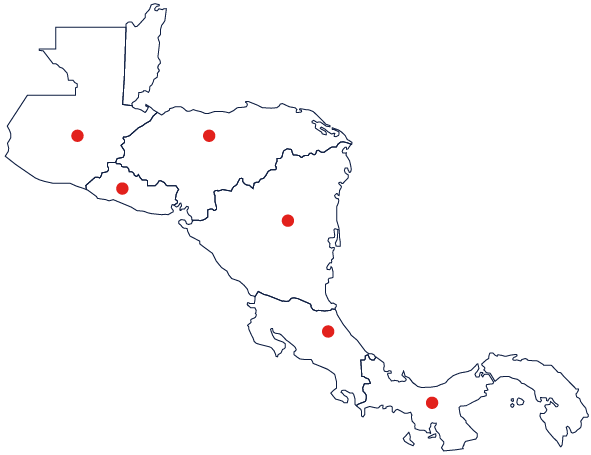 central america map